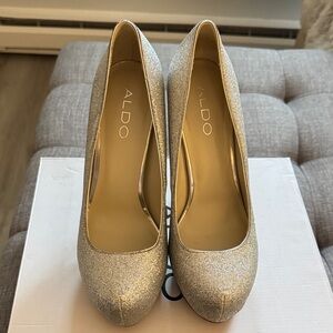 ALDO Sparkling Silver Women's Heels